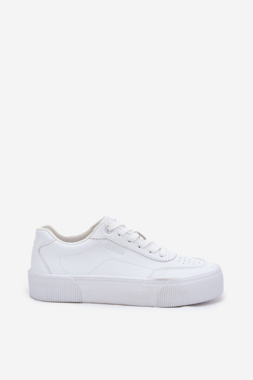 Faible Chaussures modèle baskets en cuir écologique Big Star RR274303 couleur blanche Faible Chaussures modèle baskets en cuir écologique Big Star RR274303 couleur blanche