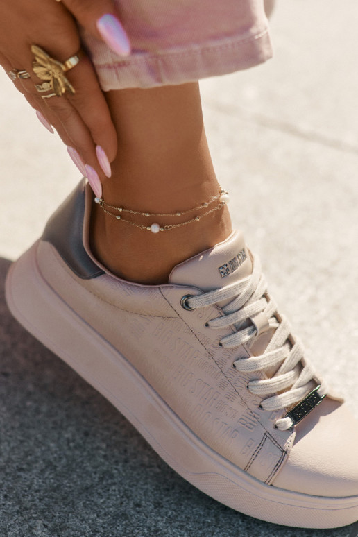 Sneakers model schoenen Dames van ecoleer Big Star RR274259 beige