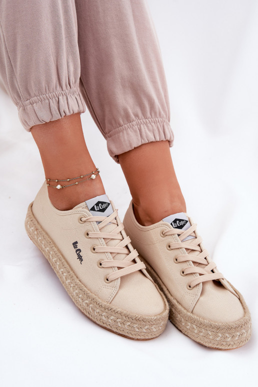 Freizeitschuhe Mit Zopf Lee Cooper LCIN-25-44-3215 Beige