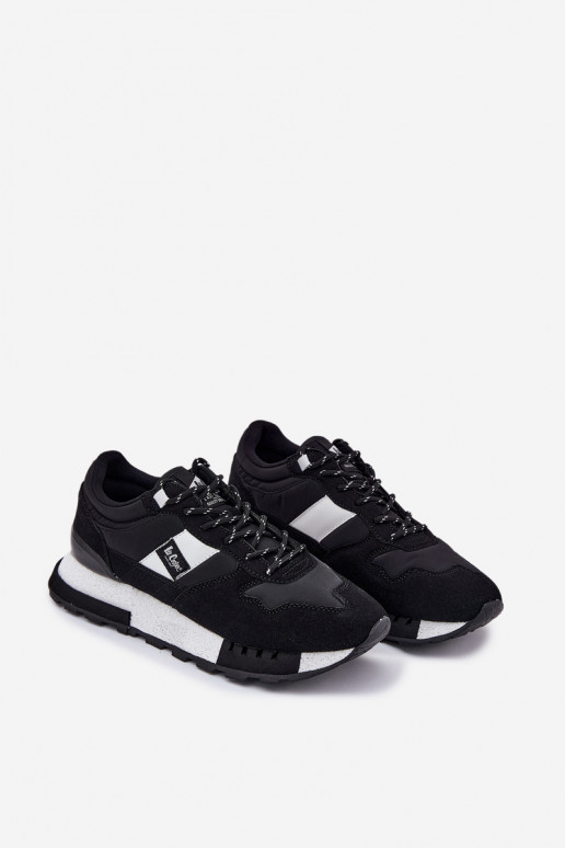 Chaussures modèle baskets Mâle avec une plateforme Lee Cooper LCJ-25-03-3378M couleur noire