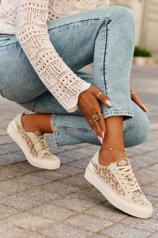 Niedrig Freizeitschuhe mit Leopardenfellmuster Lee Cooper LCIN-25-02-3330L Beige Niedrig Freizeitschuhe mit Leopardenfellmuster Lee Cooper LCIN-25-02-3330L Beige