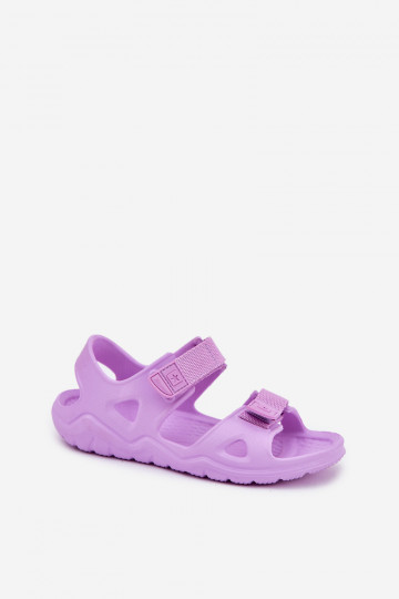 Pantoufles légères des sandales Puéril Big Star RR374516 Couleur violette