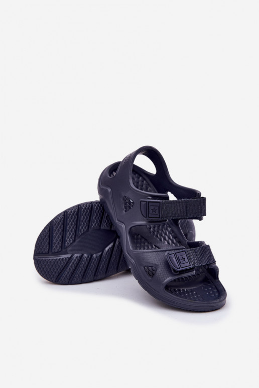 LichtgeInicht pantoffels sandalen Kinderen Big Star RR374512 donkerblauIn