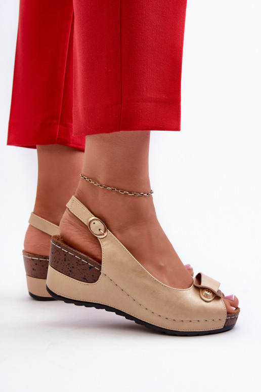 Dames LichtgeInicht platformsandalen Comfort Shoes beige Efravia