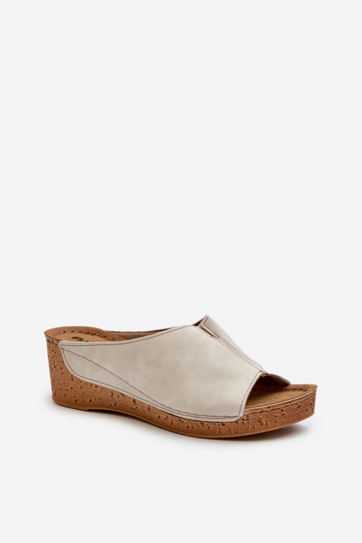 Pantoufles confortables pour femmes Sur un coin Inblu NG000002 beige Pantoufles confortables pour femmes Sur un coin Inblu NG000002 beige