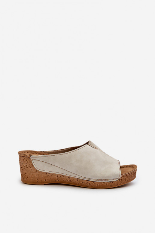 Pantoufles confortables pour femmes Sur un coin Inblu NG000002 beige Pantoufles confortables pour femmes Sur un coin Inblu NG000002 beige
