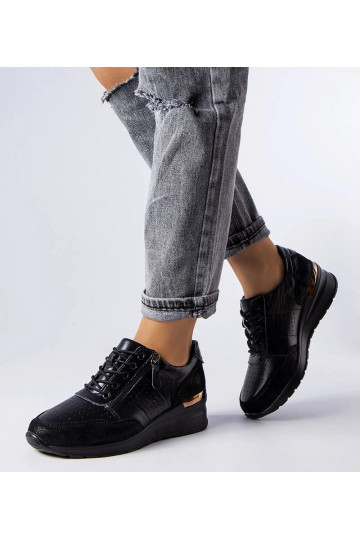 Bottines en cuir ajourées...