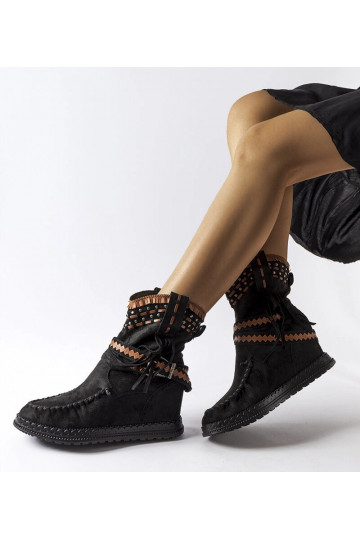 Bottines noires sur plateforme, « Beausoleil »