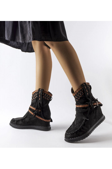 Bottines noires sur plateforme, « Beausoleil » 2