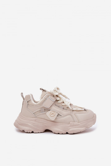 Sneakers model schoenen Kinderen met platform beige Hanomess 2