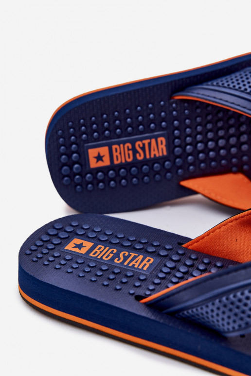 Het heeftnnen Slippers Slippers Big Star RR174437 donkerblauIn Het heeftnnen Slippers Slippers Big Star RR174437 donkerblauIn