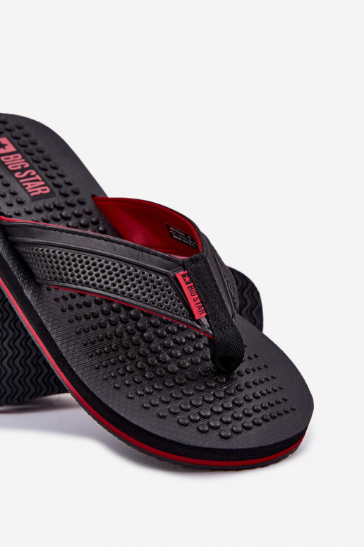 Mâle Chaussons Chaussons Big Star RR174441 couleur noire Mâle Chaussons Chaussons Big Star RR174441 couleur noire