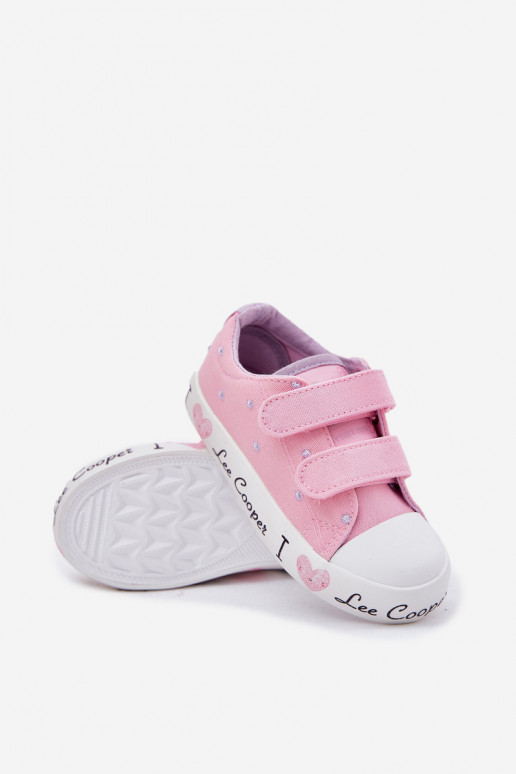 vrijetijdsschoenen Kinderen met zelfklevende bevestigingsmiddelen Lee Cooper LCIN-25-02-3265K roze