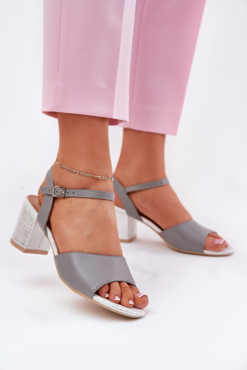 Sandales à talons hauts pour femme Vinceza 20275 couleur grise 2
