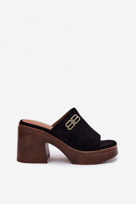 Damespantoffels Op enorme hakken Ze gouden kleurm Detalem Vinceza 17400 zInart