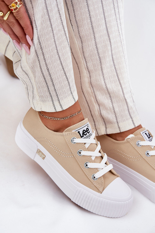 Freizeitschuhe mit einer Plattform LEE ISLA C INOMEN LOIN 50251001 Beige Freizeitschuhe mit einer Plattform LEE ISLA C INOMEN LOIN 50251001 Beige