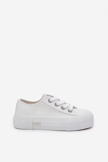 Weiße Kinder-Sportschuhe, LEE ISLA C LOIN JR 50251058 2