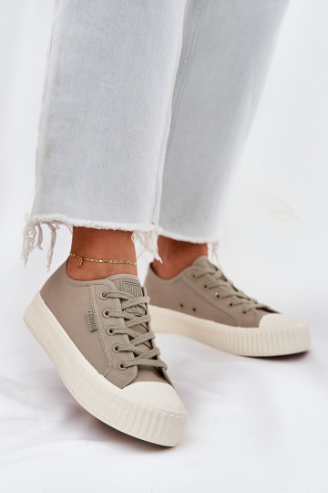 Chaussures de loisirs avec une plateforme Big Star RR274779 couleur grise