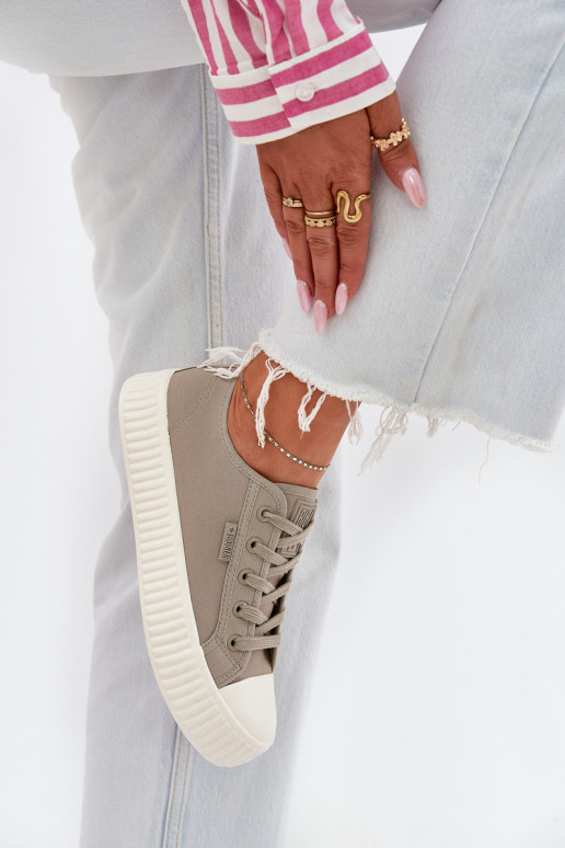 materiaal Vrijetijdsschoenen met platform Big Star RR274779 grijs