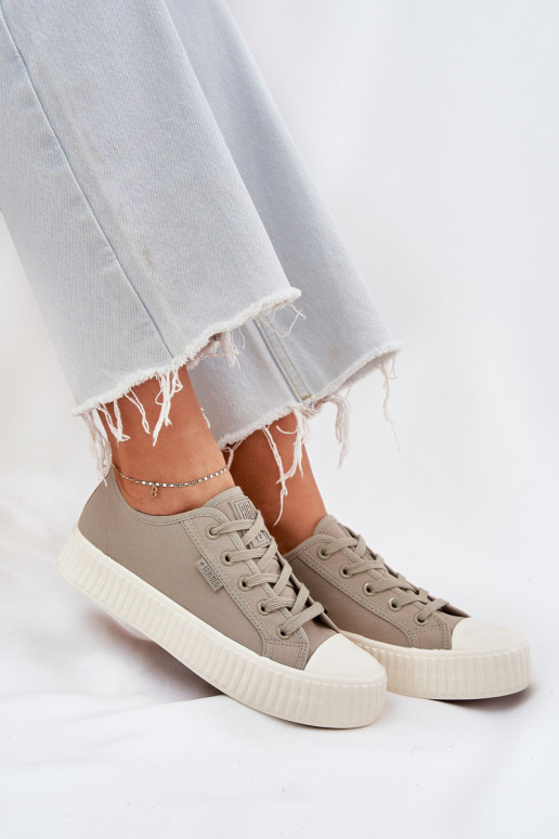 materiaal Vrijetijdsschoenen met platform Big Star RR274779 grijs