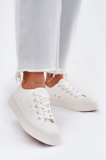 Bottines décontractées blanches avec plateforme, Big Star RR274776 2