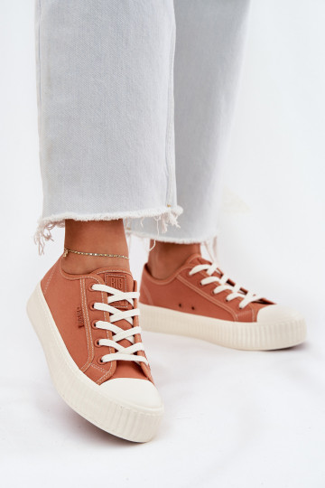 Orange Freizeitschuhe mit Plateausohle, Big Star RR274778