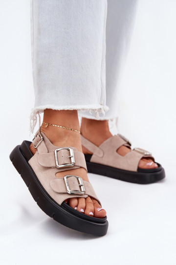 Bottines en daim pour femmes couleur rose clair, Big Star RR274663 2