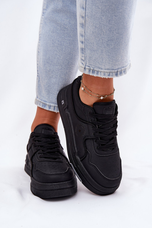 Faible Chaussures modèle baskets Féminin Big Star RR274A311 HI-POLY SYSTEM couleur noire