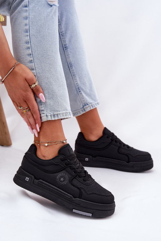 Faible Chaussures modèle baskets Féminin Big Star RR274A311 HI-POLY SYSTEM couleur noire