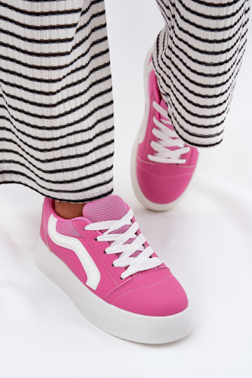 Baskets style sportif pour femmes couleur rose avec plateforme, „Tellnira" 2