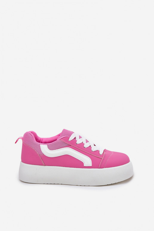 Sneakers Stilvollllschuhe Feminin mit einer Plattform pinke Farbe Tellnira