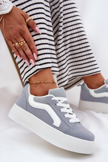 Sneakers model schoenen Dames met platform blauIn Tellnira