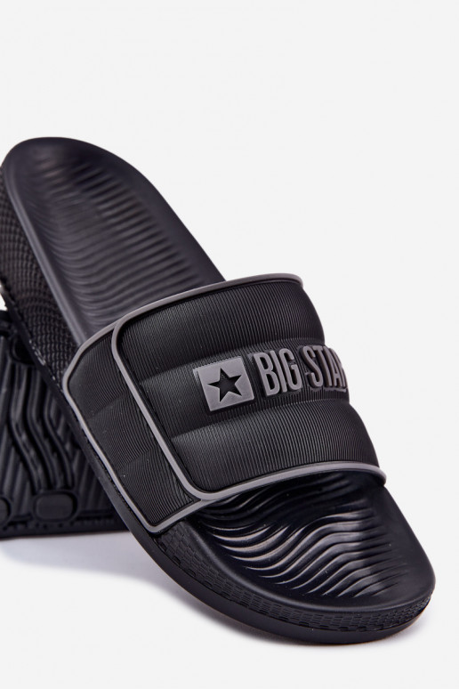 Mâle Chaussons Big Star RR174A043 couleur noire Mâle Chaussons Big Star RR174A043 couleur noire