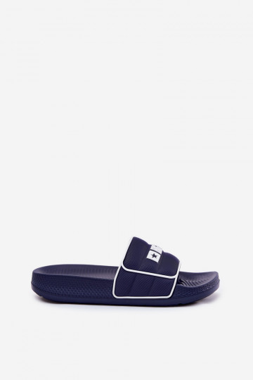 Donkerblauwe mannelijke slippers, Big Star RR174A045 2