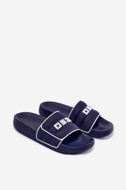 Het heeftnnen Slippers Big Star RR174A045 donkerblauIn Het heeftnnen Slippers Big Star RR174A045 donkerblauIn