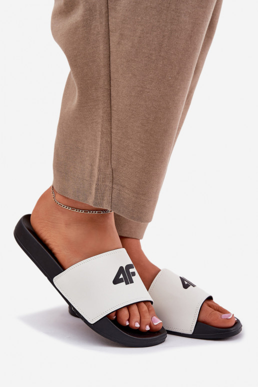 Damenhausschuhe 4F 4FRMM00FSLIF010-10S Zueiße Farbe