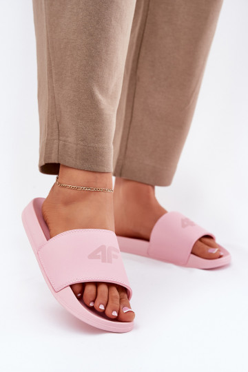 Damenhausschuhe 4F 4FRMM00FSLIF010-56S pinke Farbe