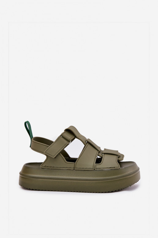 Sandales pour femmes avec une plateforme couleur verte Nitavelia Sandales pour femmes avec une plateforme couleur verte Nitavelia