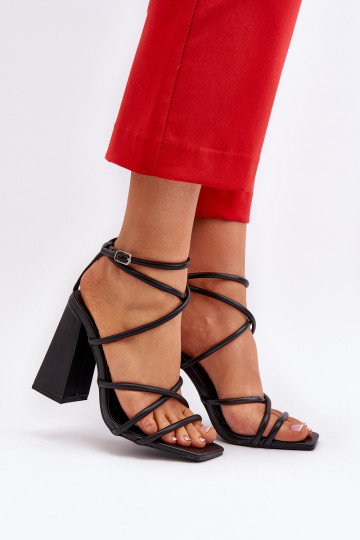 Elegante hoge hakken in zwart, "Josette" 2