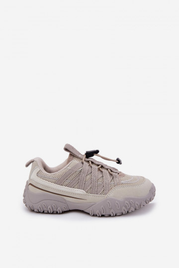 Baskets de style sportif pour enfants couleur ivoire avec fermeture éclair, « Įjungtanelita » 2