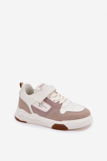 Beige kinder sportieve schoenen, Big Star RR374055