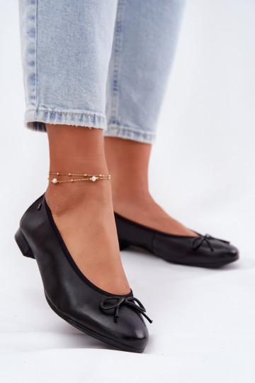 Ballerines noires pour femmes, « Taituriciejka P6800-01 »