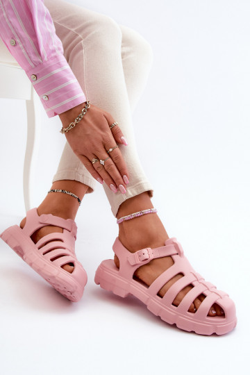 Dames LichtgeInicht pantoffels sandalen roze Gasaria 2