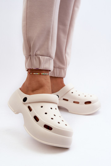 Pantoufles légères Pantoufles pour femmes avec des semelles massives à la mode couleur blanche Danollia 2