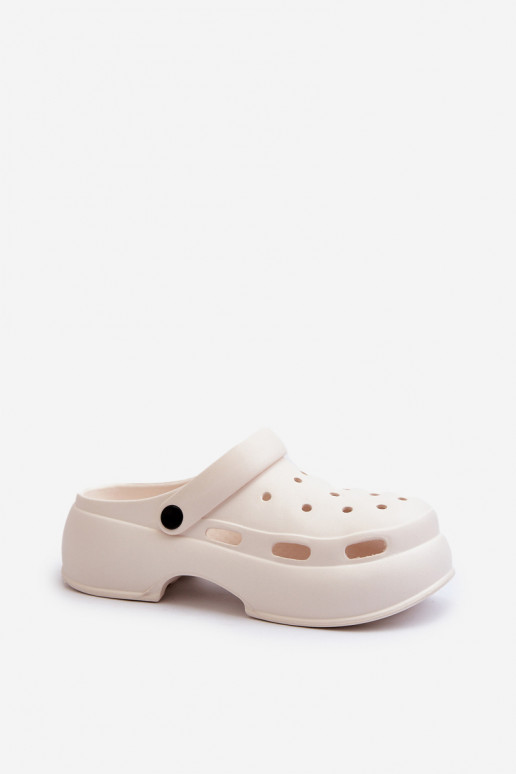 Pantoufles légères Pantoufles pour femmes avec des semelles massives à la mode couleur blanche Danollia Pantoufles légères Pantoufles pour femmes avec des semelles massives à la mode couleur blanche Danollia