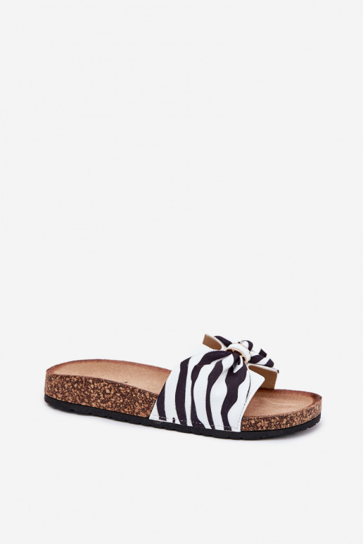 Damespantoffels met platform Zebra Mevuna Damespantoffels met platform Zebra Mevuna