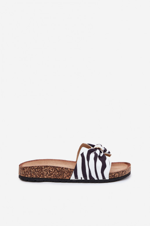 Damespantoffels met platform Zebra Mevuna Damespantoffels met platform Zebra Mevuna