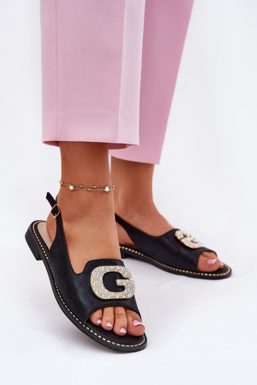 Dames sandalen Met sierlijk Detalem S.Barski KV51-081 zInart Dames sandalen Met sierlijk Detalem S.Barski KV51-081 zInart