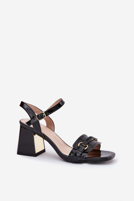Leer Gelakte sandalen voor dames met hakken zInart Mevonelle Leer Gelakte sandalen voor dames met hakken zInart Mevonelle