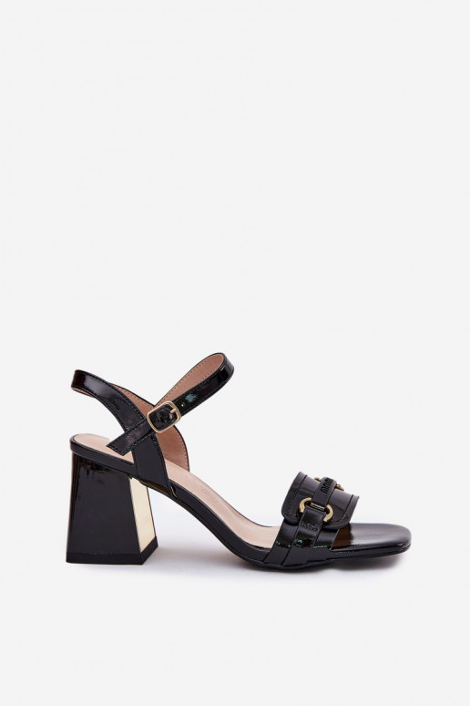 Leer Gelakte sandalen voor dames met hakken zInart Mevonelle Leer Gelakte sandalen voor dames met hakken zInart Mevonelle